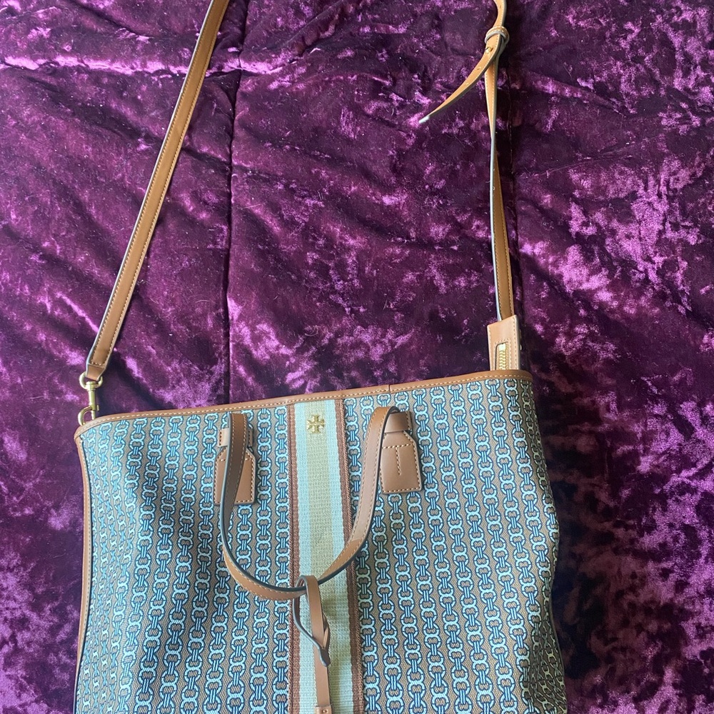 Tory Burch Gemini Link Canvas Small Tote